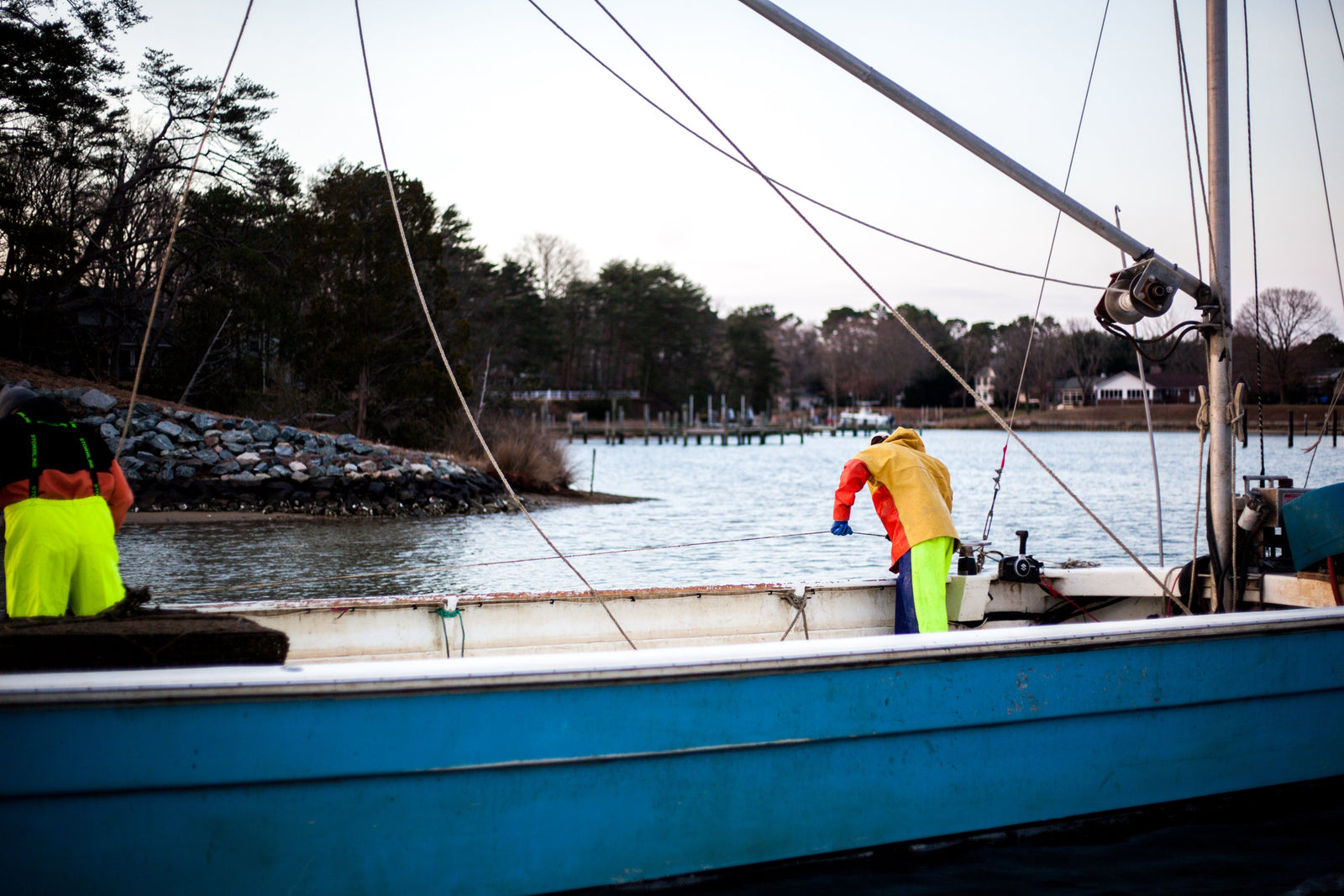 National Fisherman: New oyster barge is all PVC